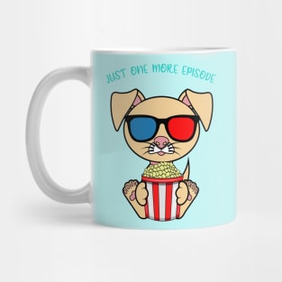 Just one more episode, cute dog Mug